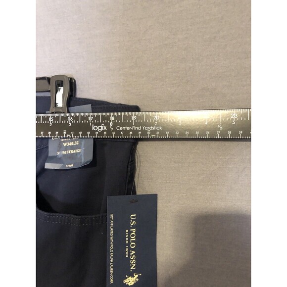 U.S. Polo Assn. Solid Blue Jeans Size 34/32 - Picture 2 of 5